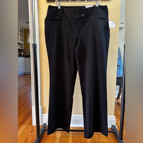 Rafaella Women's Curvy Fit Gabardine Bootcut Stretch Dress Pants with Pockets 16 - Picture 2 of 6